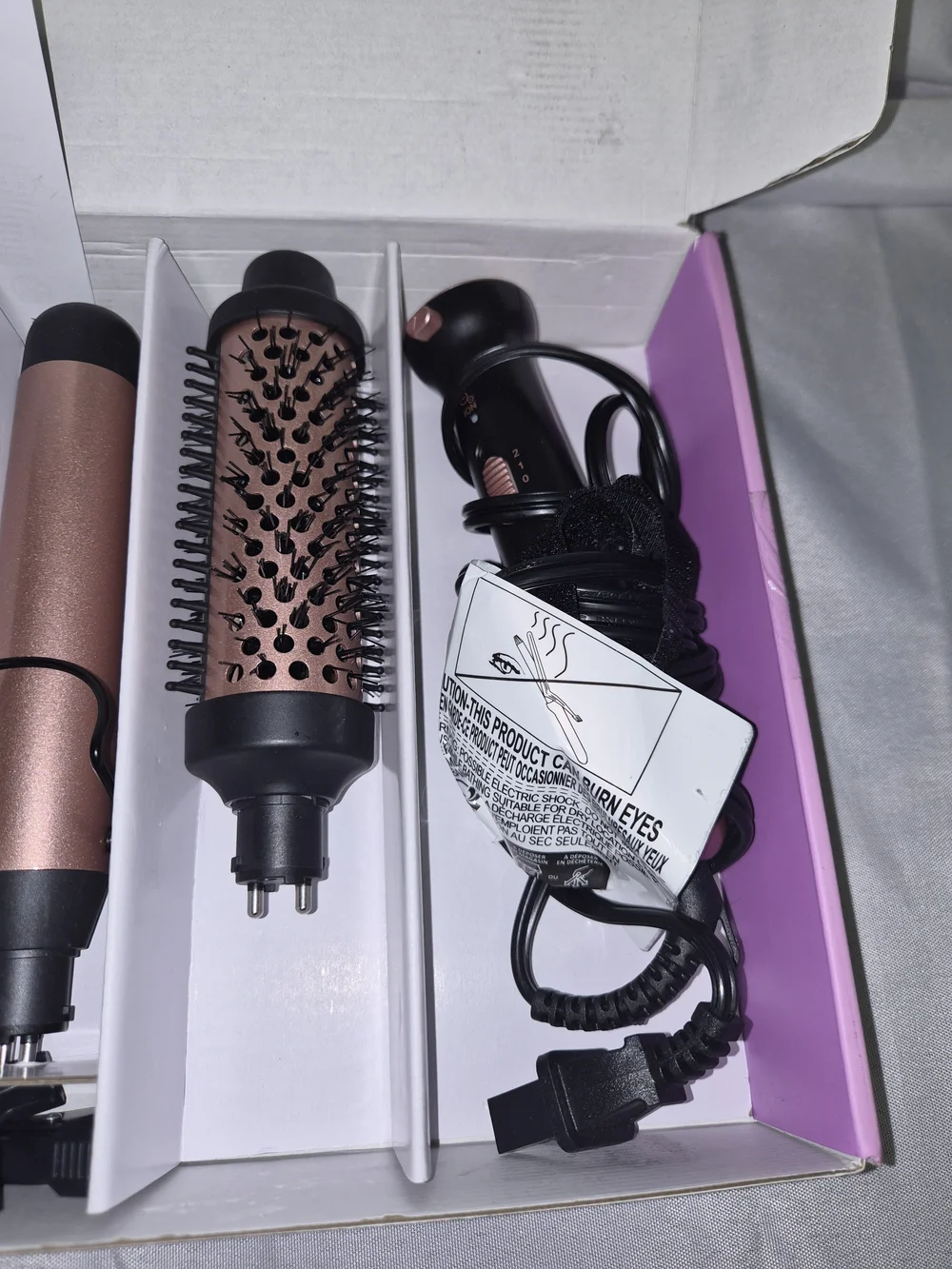 WAVYTALK Multi Curl 5-in-1 Curling Wand Set - Purple